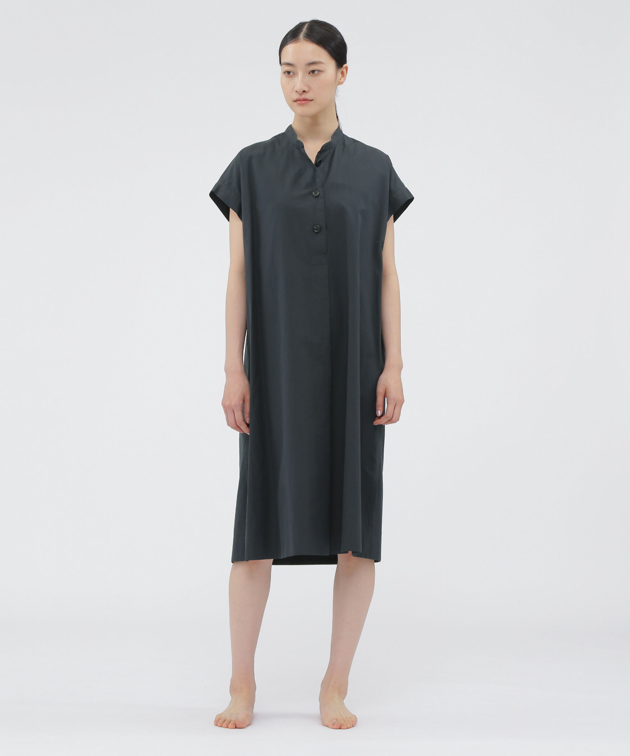 MARGARET HOWELL HOUSEHOLDGOODS「COTTON LINEN POPLIN DRESS」|ワンピース|SLATE7