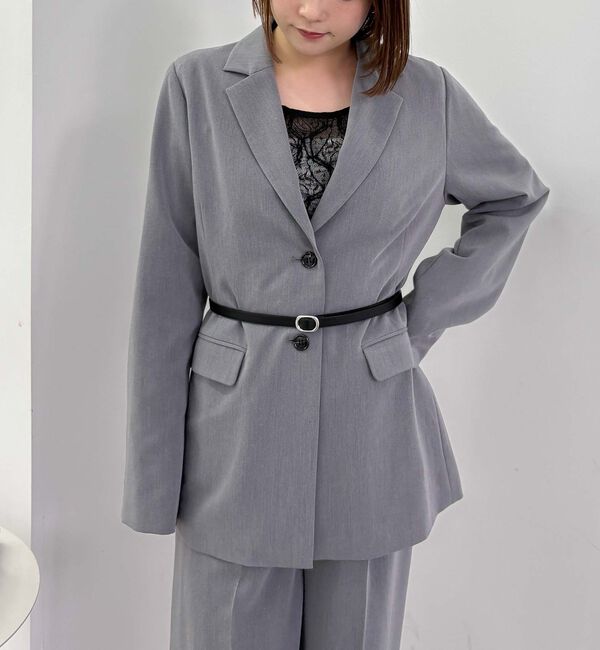 archives「【ＳＥＴＵＰ対応】ウエストベルトテーラードジャケット」|テーラードジャケット|