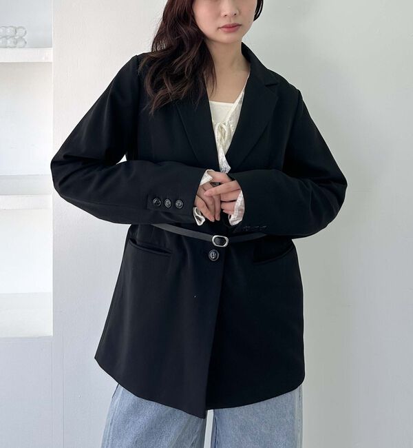 archives「【ＳＥＴＵＰ対応】ウエストベルトテーラードジャケット」|テーラードジャケット|