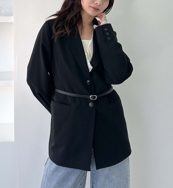 archives「【ＳＥＴＵＰ対応】ウエストベルトテーラードジャケット」|テーラードジャケット|