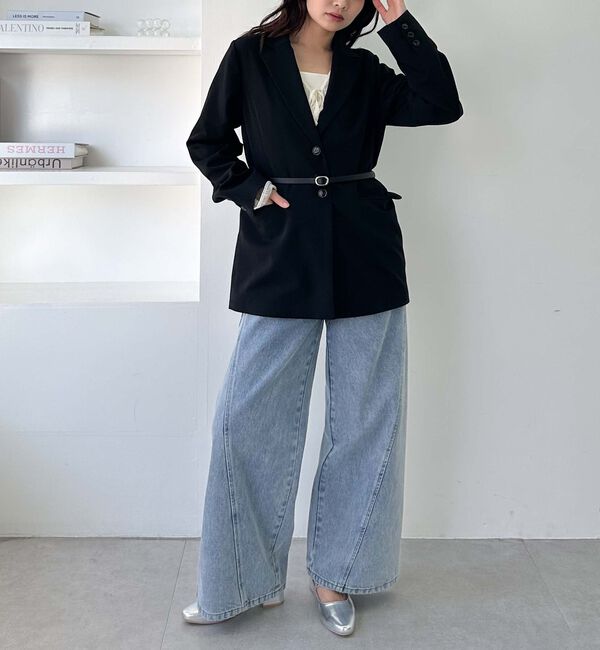 archives「【ＳＥＴＵＰ対応】ウエストベルトテーラードジャケット」|テーラードジャケット|