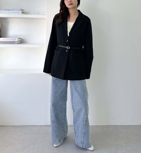 archives「【ＳＥＴＵＰ対応】ウエストベルトテーラードジャケット」|テーラードジャケット|