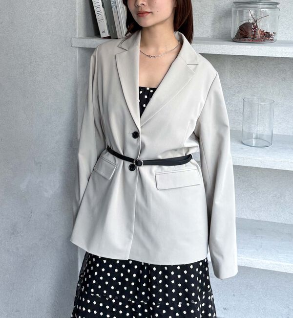 archives「【ＳＥＴＵＰ対応】ウエストベルトテーラードジャケット」|テーラードジャケット|