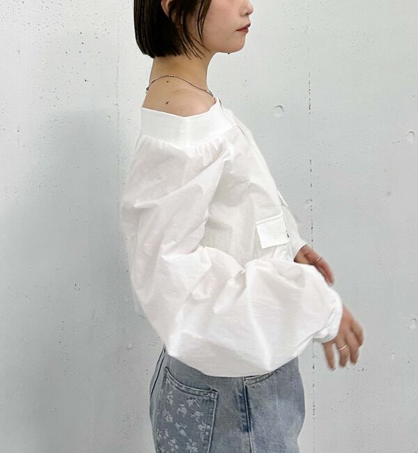 archives「オフショルブルゾン」|テーラードジャケット|