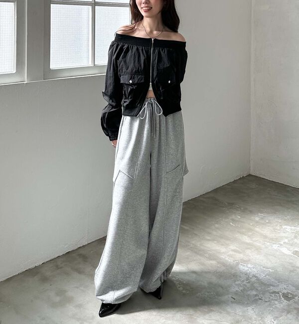 archives「オフショルブルゾン」|テーラードジャケット|