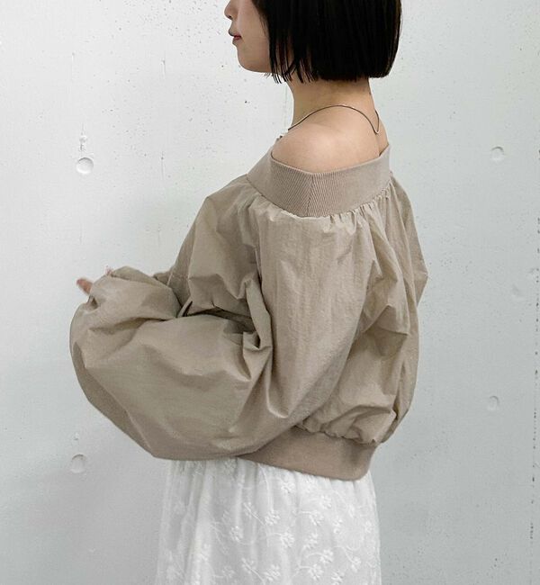 archives「オフショルブルゾン」|テーラードジャケット|