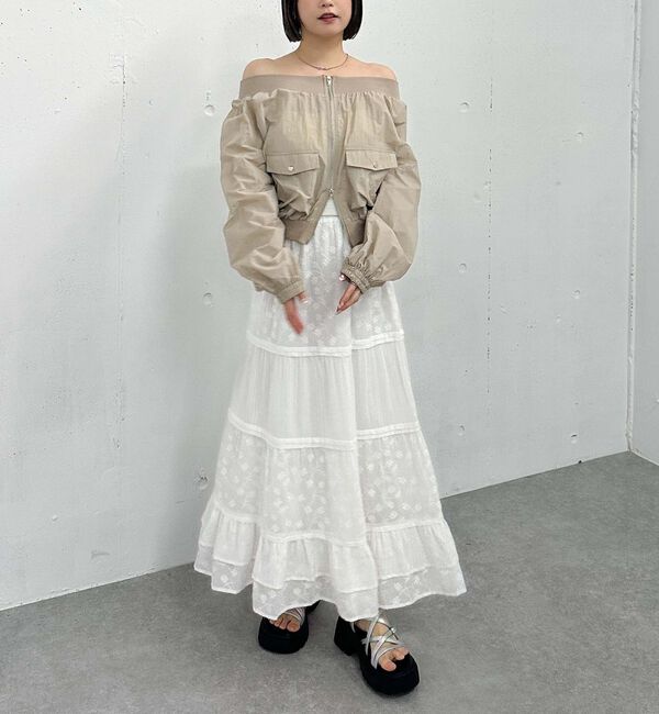 archives「オフショルブルゾン」|テーラードジャケット|