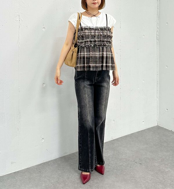 archives「オーバーダイタイトフレアストレッチデニム」|デニム|