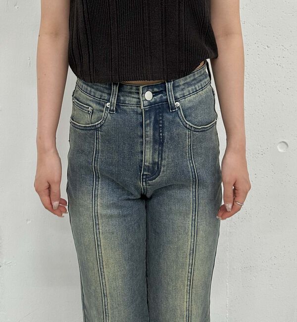 archives「オーバーダイタイトフレアストレッチデニム」|デニム|