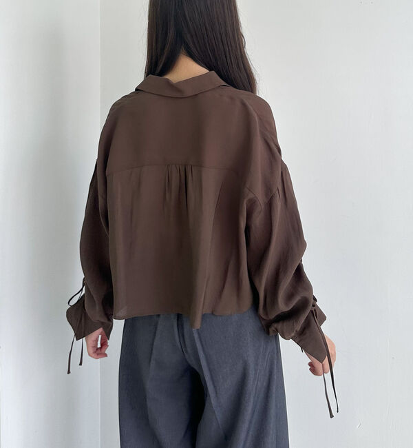 archives「ドロストスリーブショートシャツ」|シャツ・ブラウス|