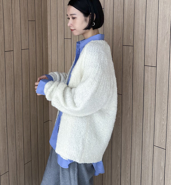 Doux archives「ブーグレーニットスキッパーカーディガン」|カーディガン|