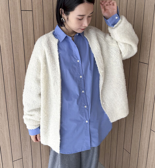 Doux archives「ブーグレーニットスキッパーカーディガン」|カーディガン|