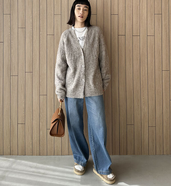 Doux archives「ブーグレーニットスキッパーカーディガン」|カーディガン|