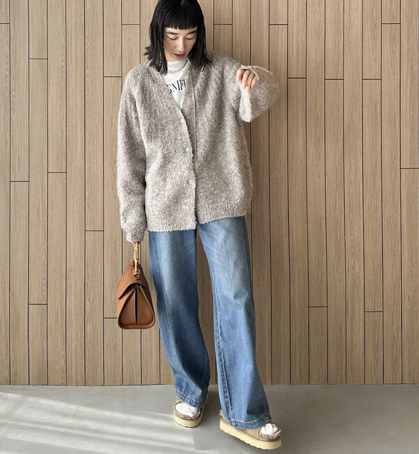 Doux archives「ブーグレーニットスキッパーカーディガン」|カーディガン|