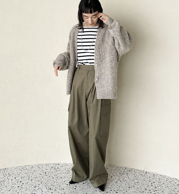 Doux archives「ブーグレーニットスキッパーカーディガン」|カーディガン|