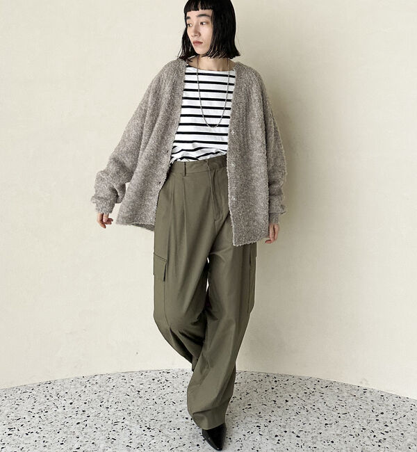 Doux archives「ブーグレーニットスキッパーカーディガン」|カーディガン|