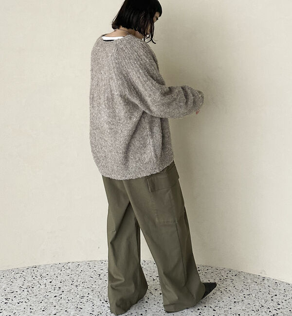 Doux archives「ブーグレーニットスキッパーカーディガン」|カーディガン|