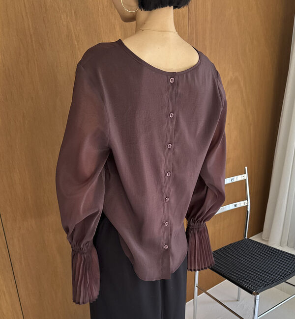 Doux archives「プリーツスリーブブラウス」|シャツ・ブラウス|