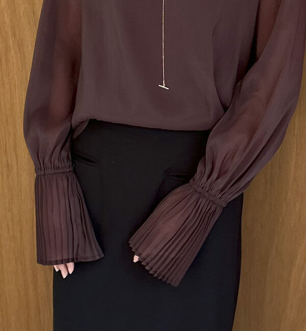 Doux archives「プリーツスリーブブラウス」|シャツ・ブラウス|