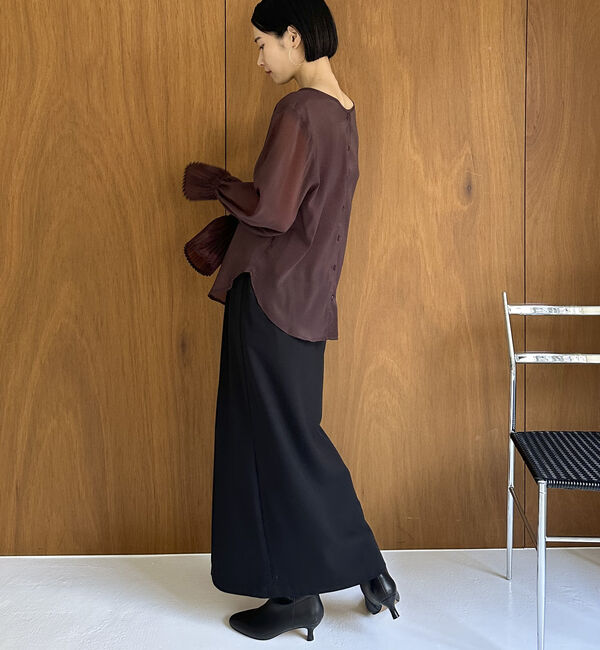 Doux archives「プリーツスリーブブラウス」|シャツ・ブラウス|