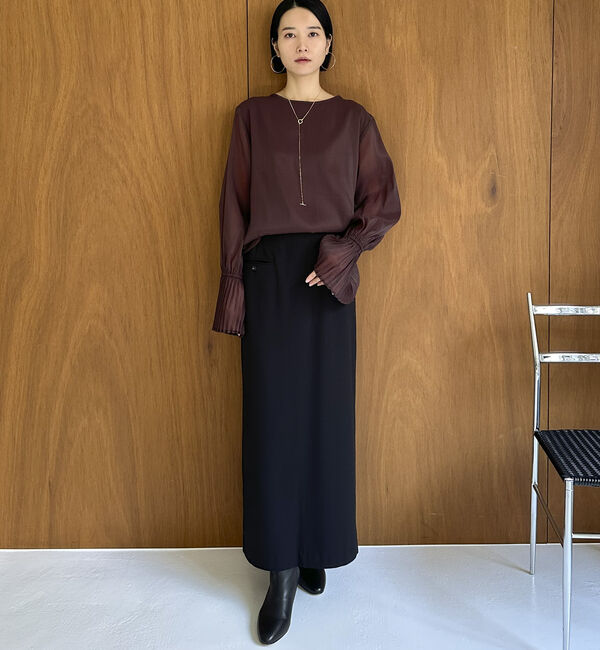 Doux archives「プリーツスリーブブラウス」|シャツ・ブラウス|