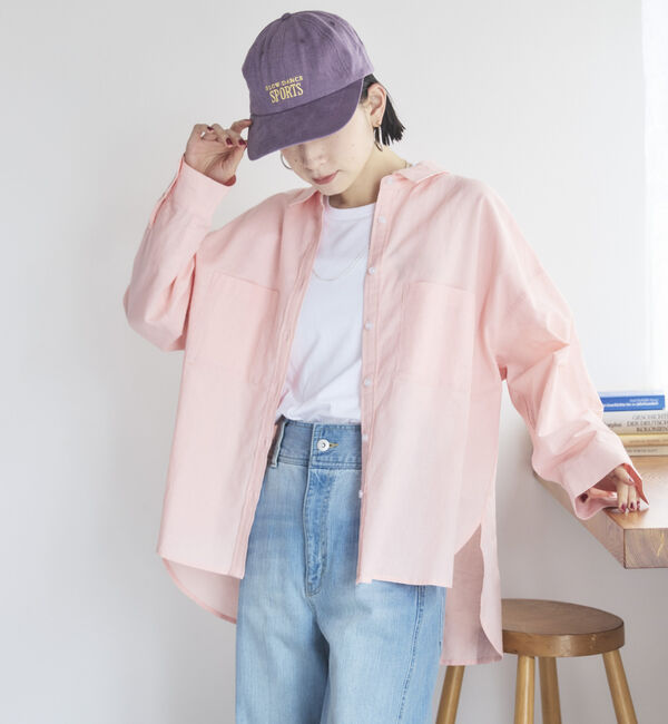 Doux archives「コットンリネンシャツ」|シャツ・ブラウス|PINK