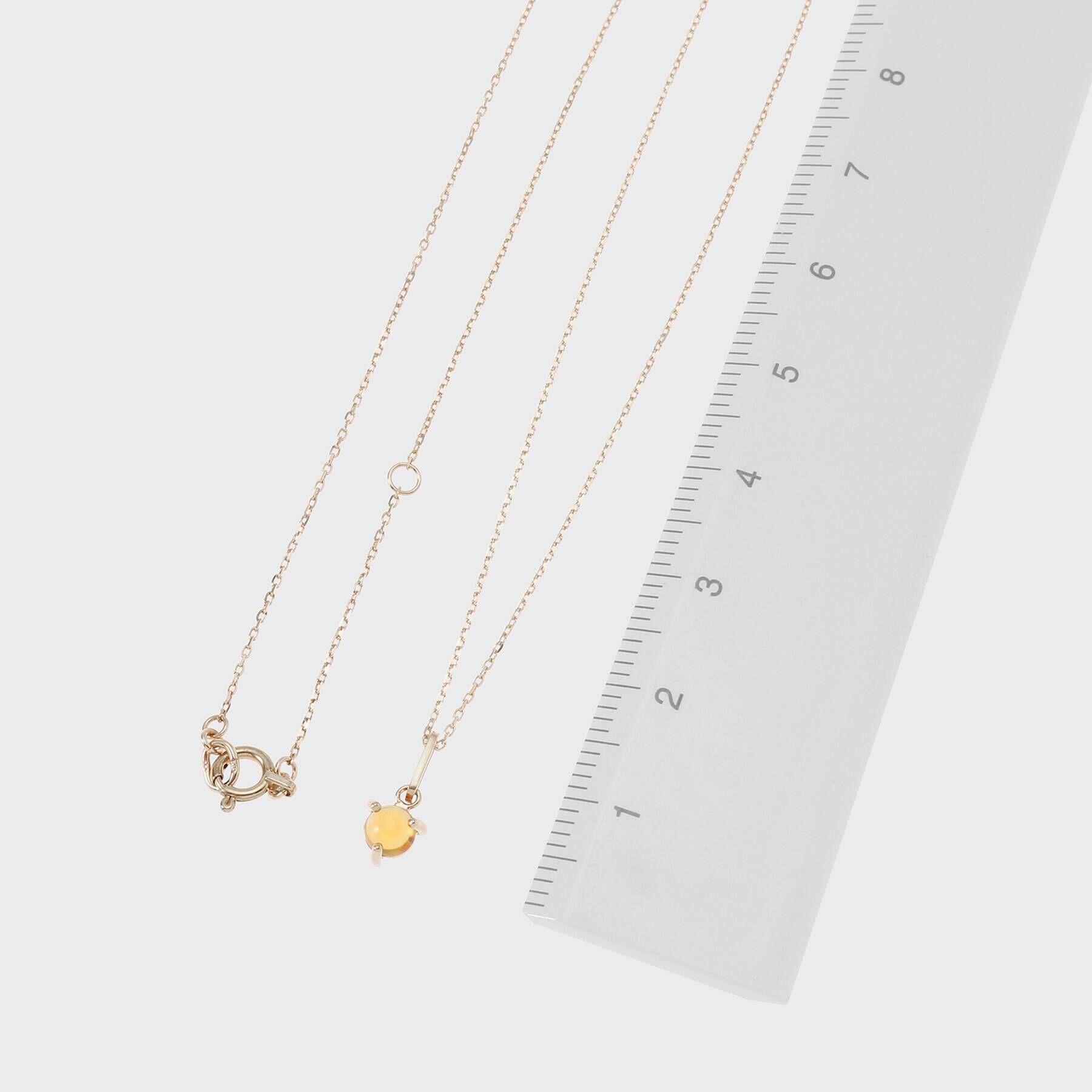 COCOSHNIK「【WEB限定】K10スピリチュアルストーン（シトリン）ネックレス」|ネックレス|