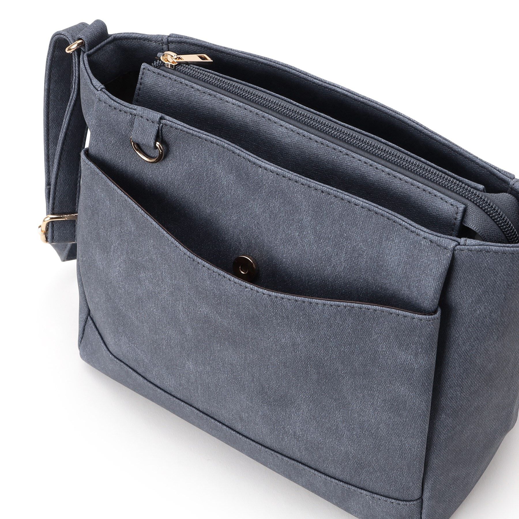 SHOO･LA･RUE「あおりポケットショルダーバッグ」|ショルダー・メッセンジャー|