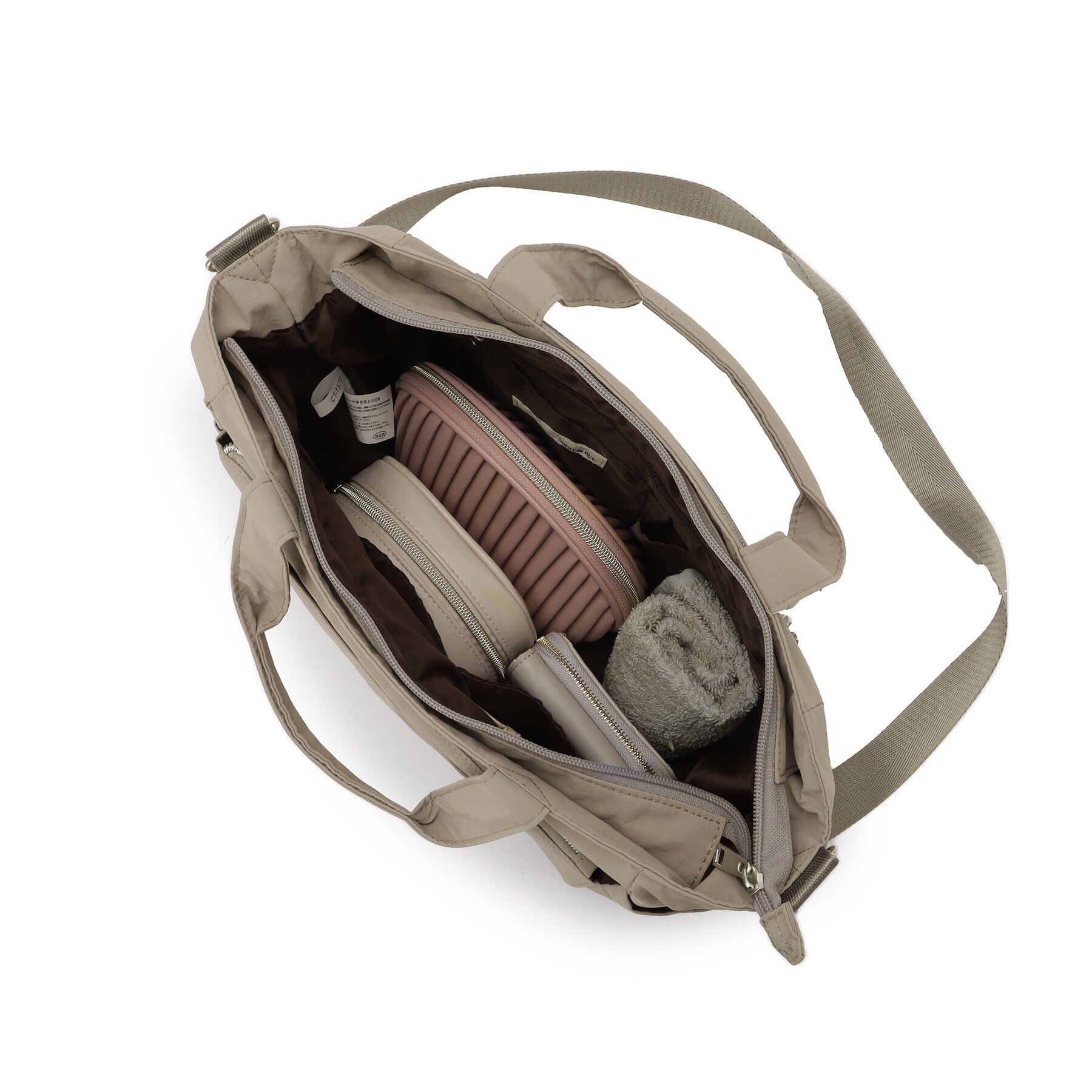 SHOO･LA･RUE「【撥水】12ポケットキャリーオントートバッグ」|トートバッグ|