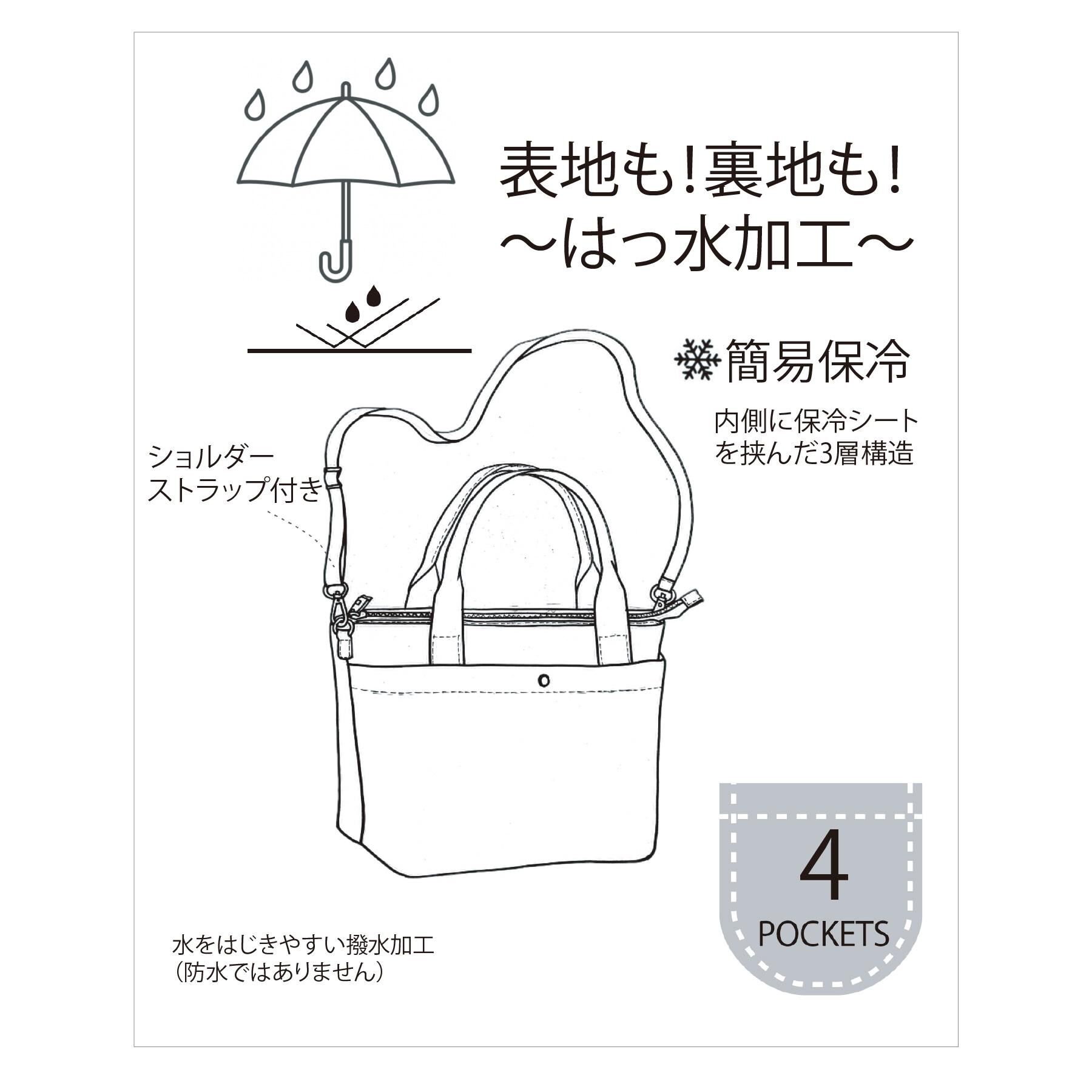 ITS&rsquo;DEMO「【保冷】両面撥水2WAYトート」|ハンドバッグ|