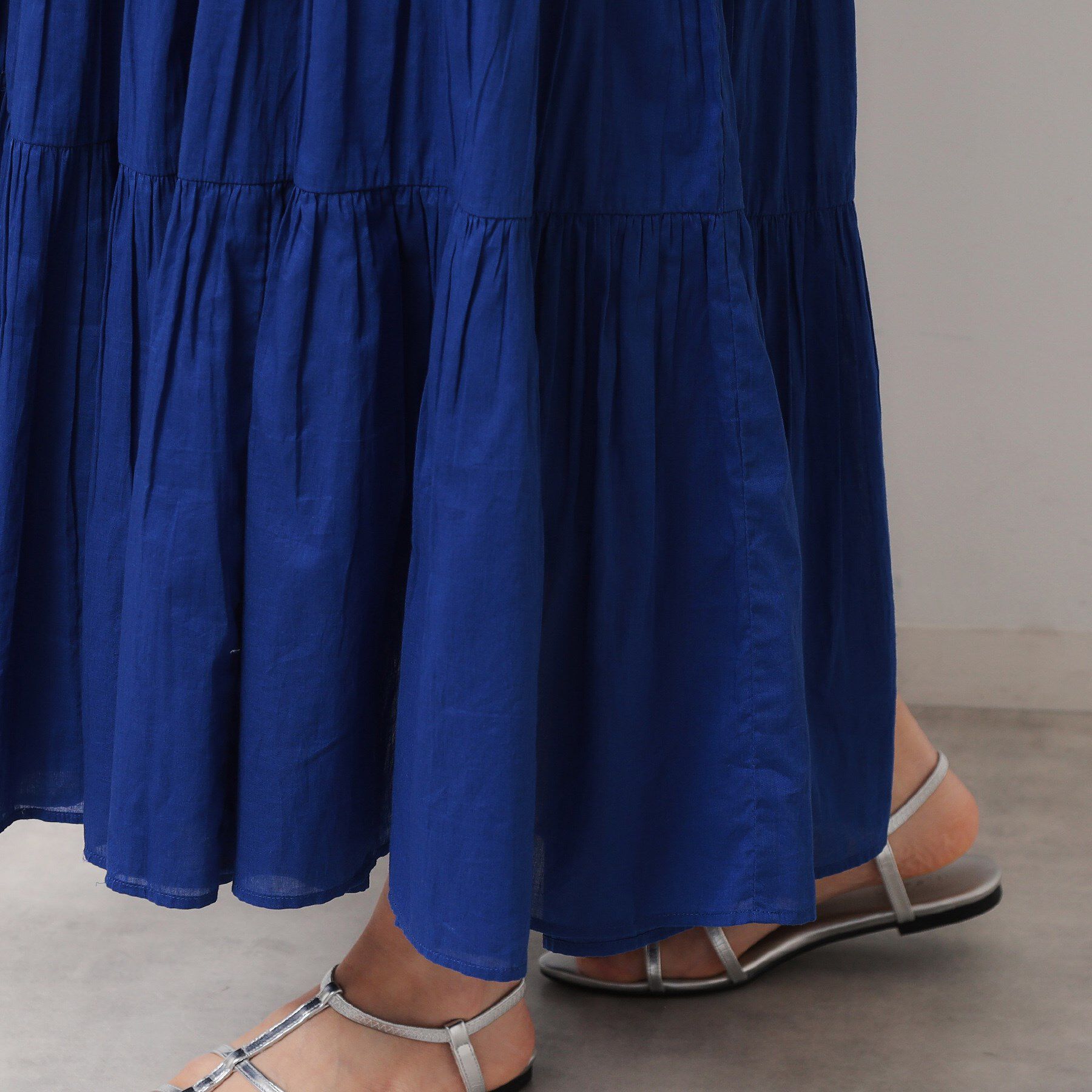 SunaUna「【涼しい！／インド綿】ティアードロングワンピース」|ワンピース|