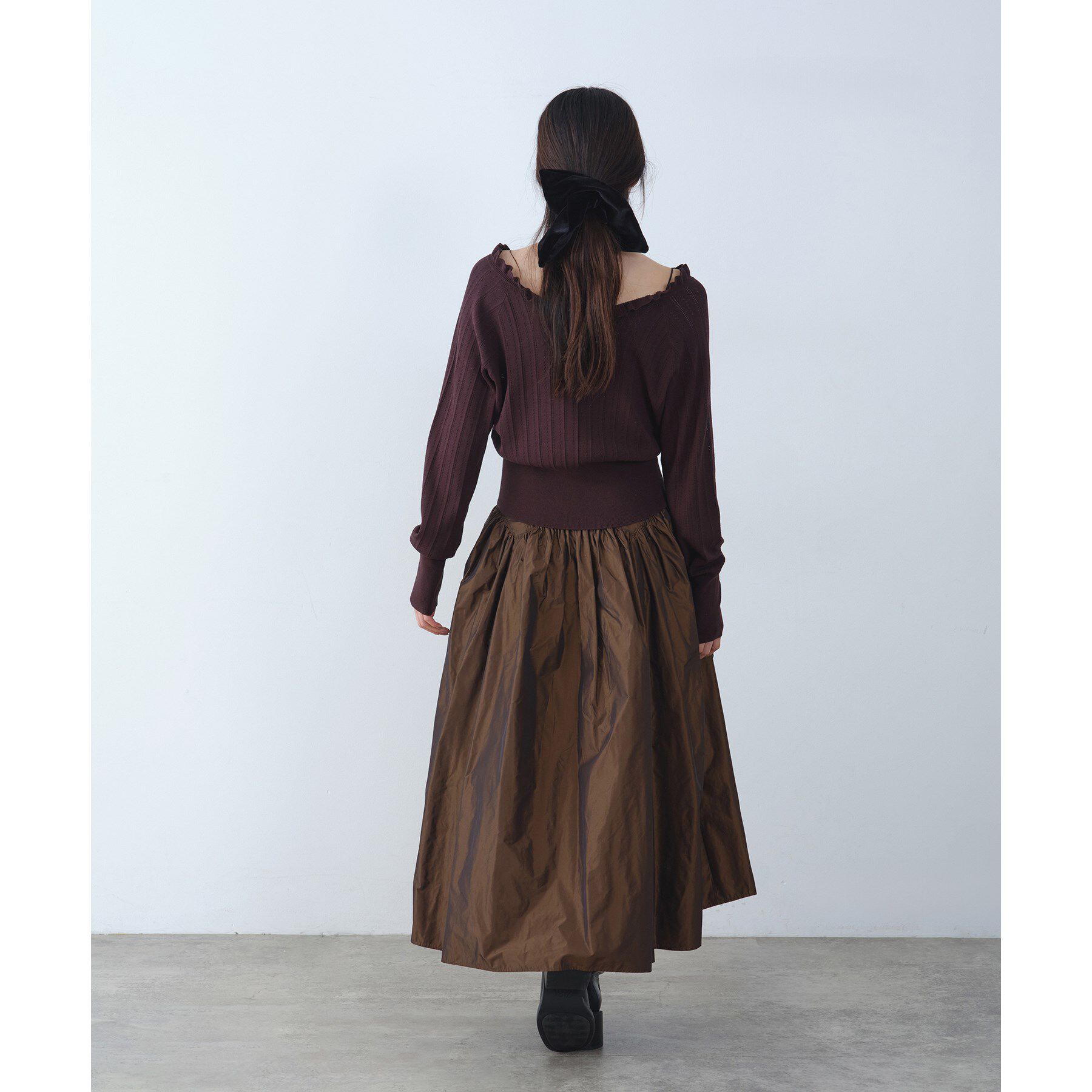 CODE A「zip design volume skirt」|スカート|