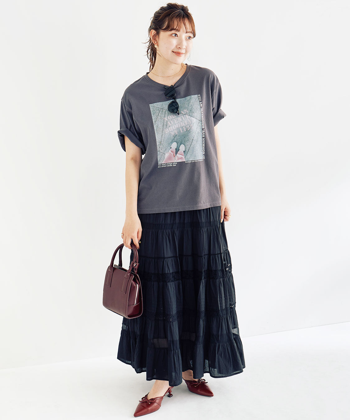 COCO DEAL「フォトグラフィックTシャツ」|Tシャツ・カットソー|