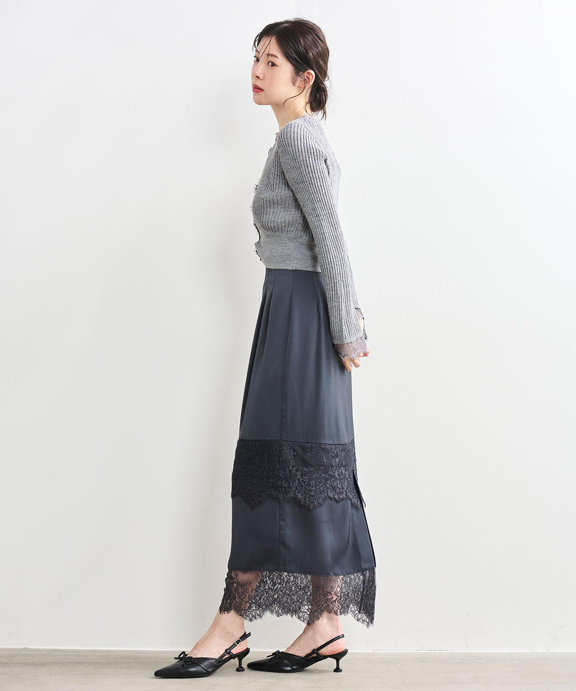 COCO DEAL「シアーリブレースカーディガン」|カーディガン|