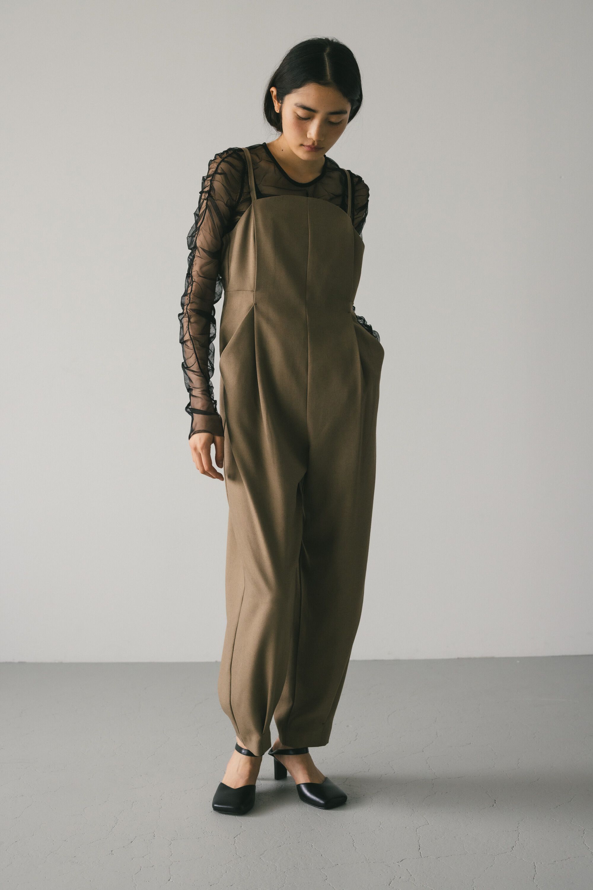 STYLEMIXER「カーブネックオールインワン」|その他|L/BRN1