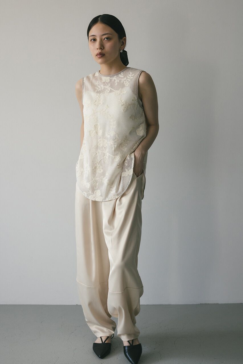 STYLEMIXER「2WAYラティスレースリボントップ」|タンクトップ|