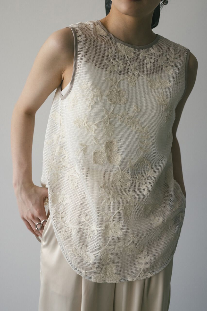 STYLEMIXER「2WAYラティスレースリボントップ」|タンクトップ|