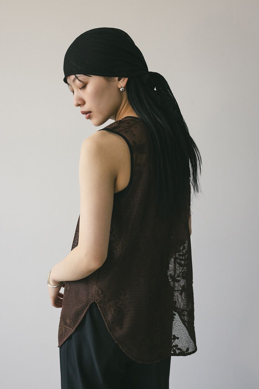 STYLEMIXER「2WAYラティスレースリボントップ」|タンクトップ|