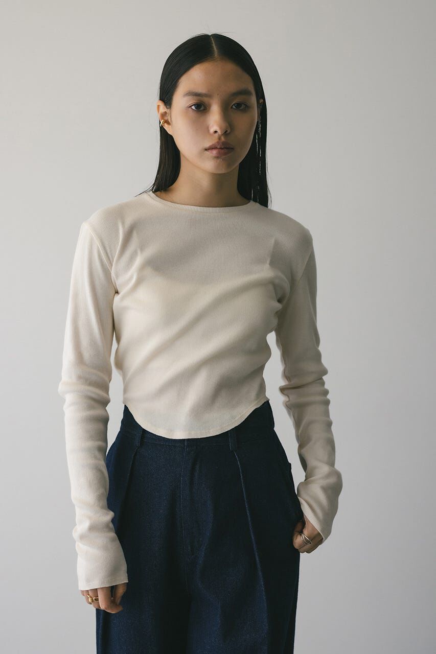 STYLEMIXER「ヘムラウンドリブトップ」|Tシャツ・カットソー|IVOY3