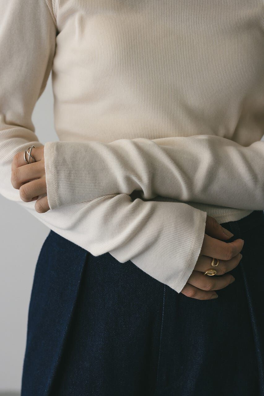 STYLEMIXER「ヘムラウンドリブトップ」|Tシャツ・カットソー|