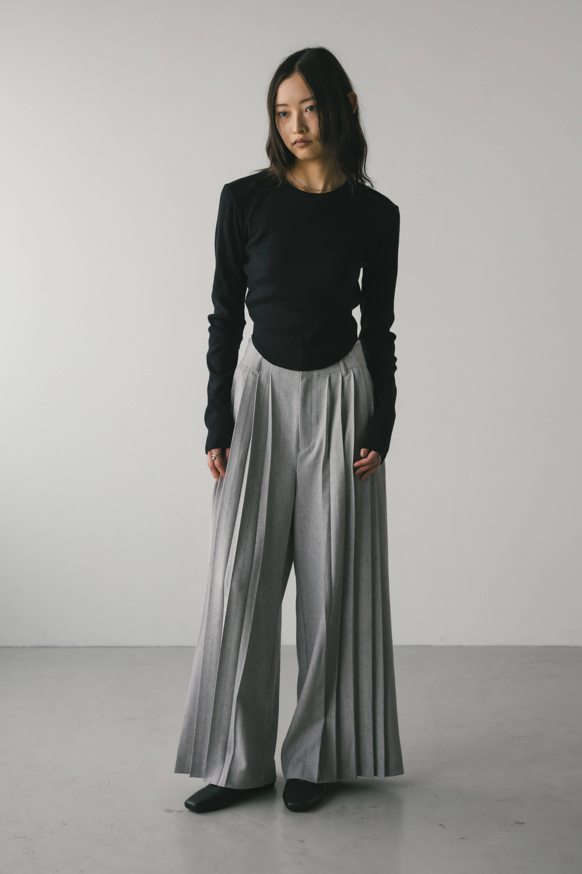 STYLEMIXER「ヘムラウンドリブトップ」|Tシャツ・カットソー|