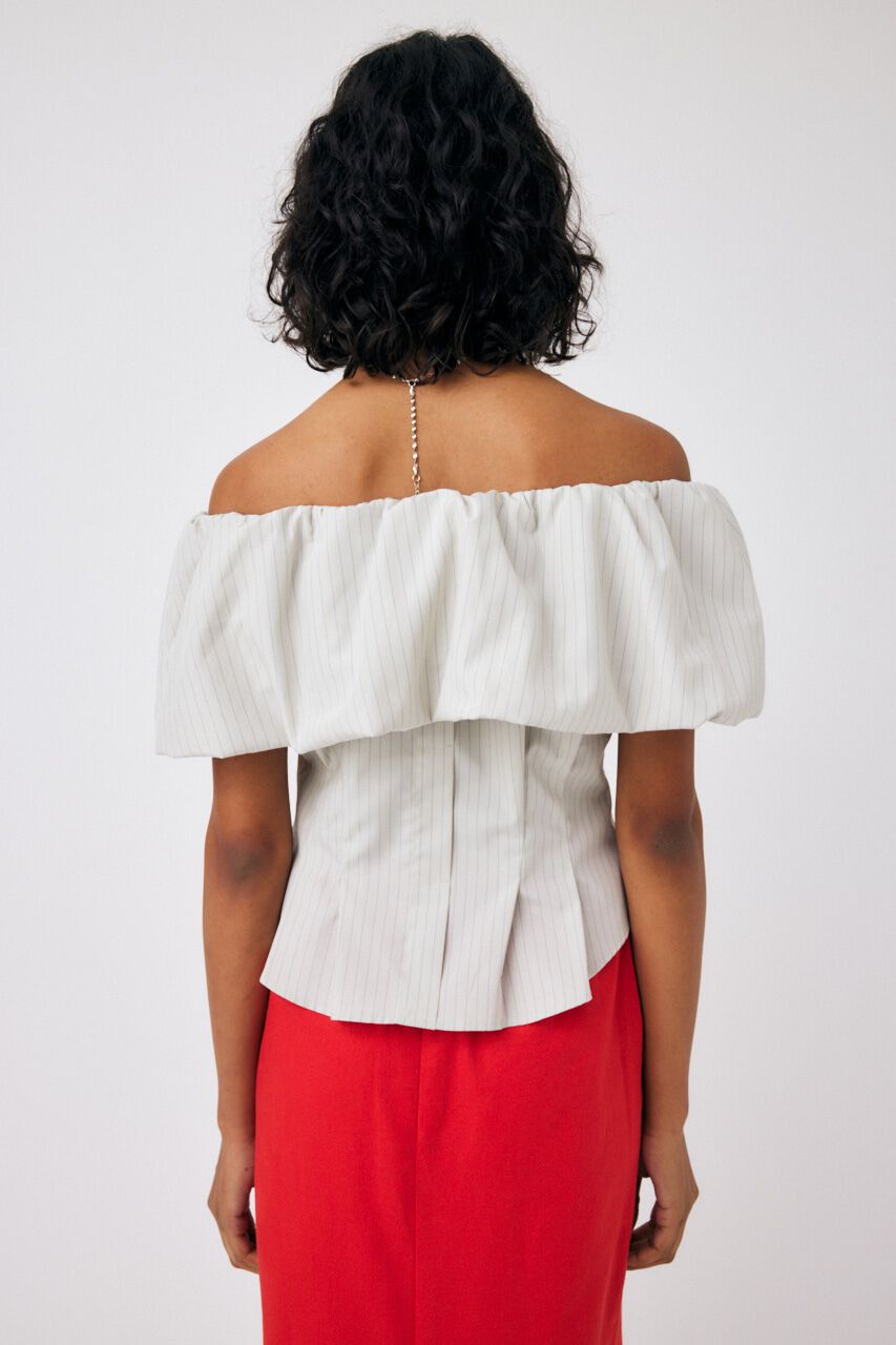 MOUSSY「OFF SHOULDER TUCK ブラウス」|その他|