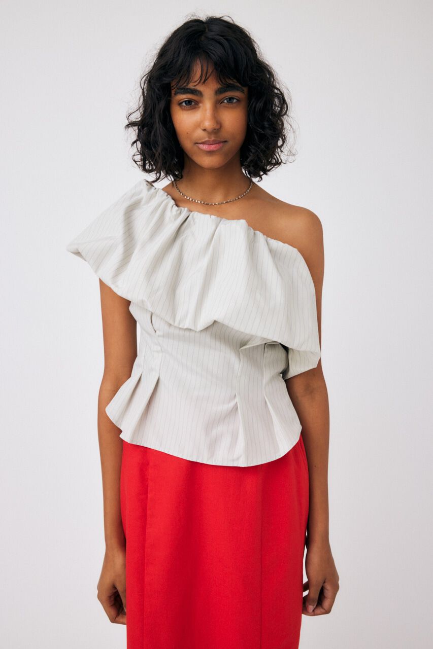 MOUSSY「OFF SHOULDER TUCK ブラウス」|その他|