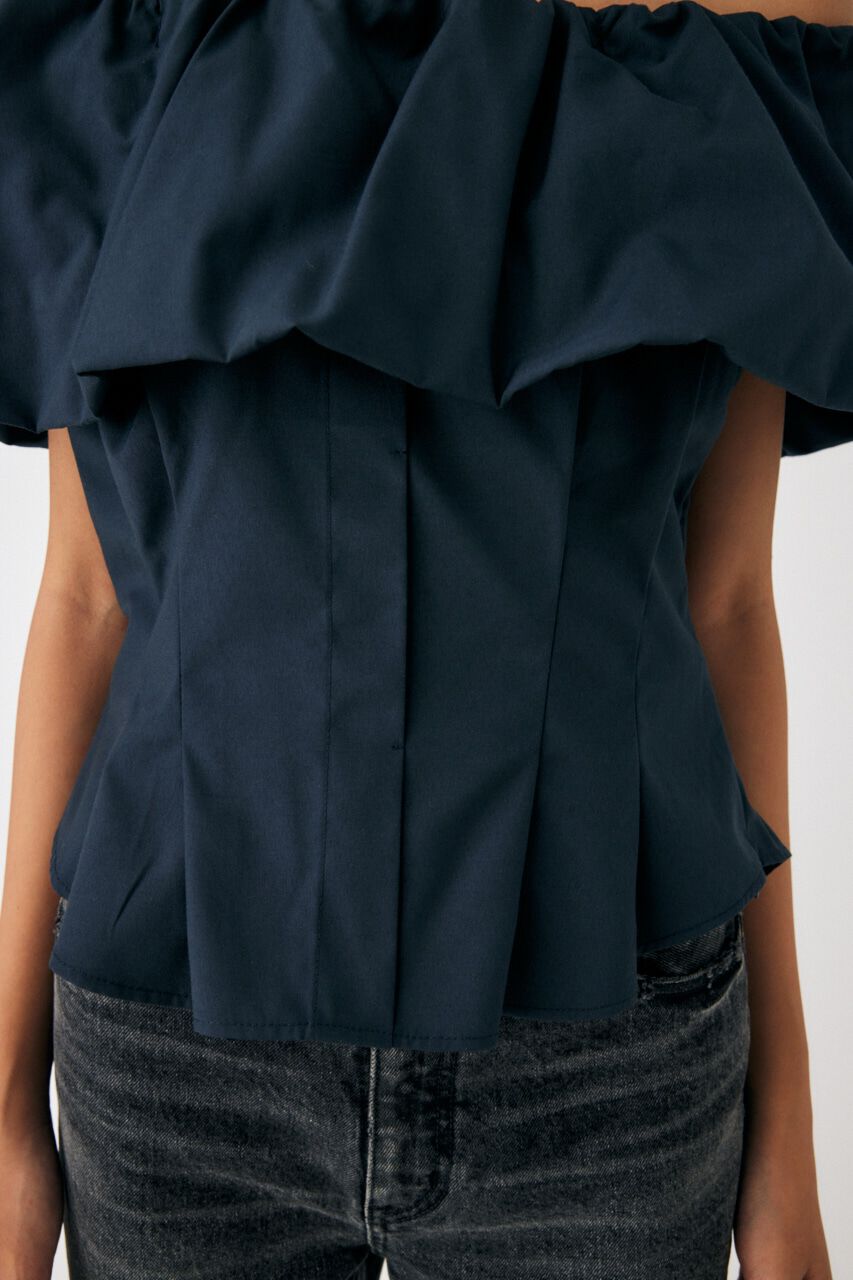 MOUSSY「OFF SHOULDER TUCK ブラウス」|その他|