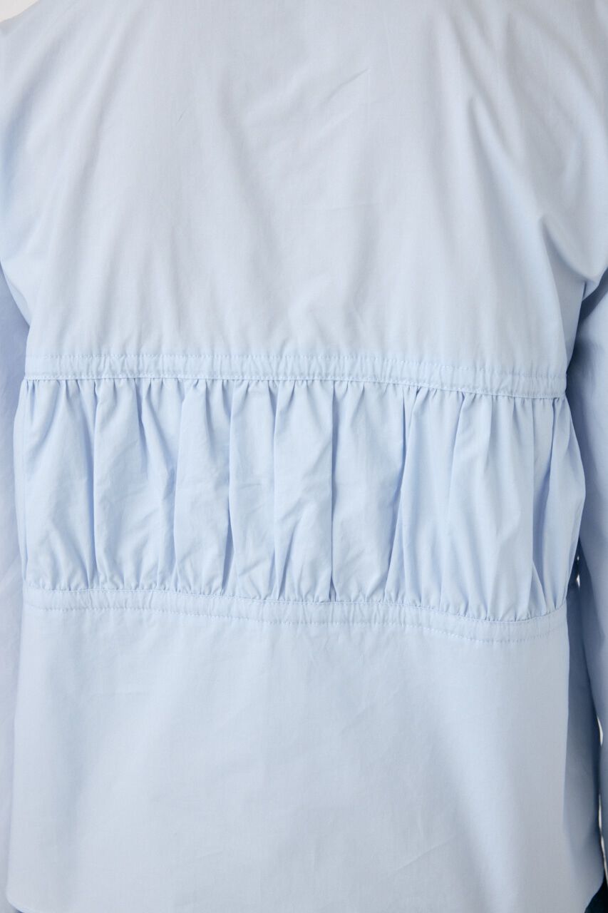 MOUSSY「FRONT RIBBON GATHER ブラウス」|シャツ・ブラウス|