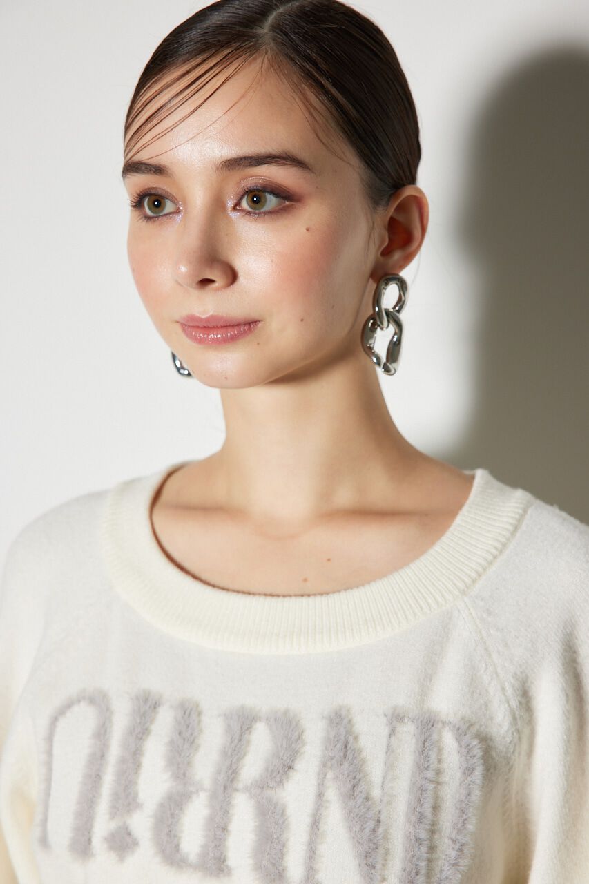 rienda「Riuコラボロゴニットトップス」|ニット・セーター|