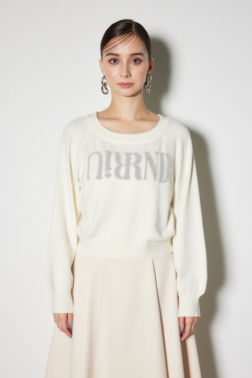 rienda「Riuコラボロゴニットトップス」|ニット・セーター|