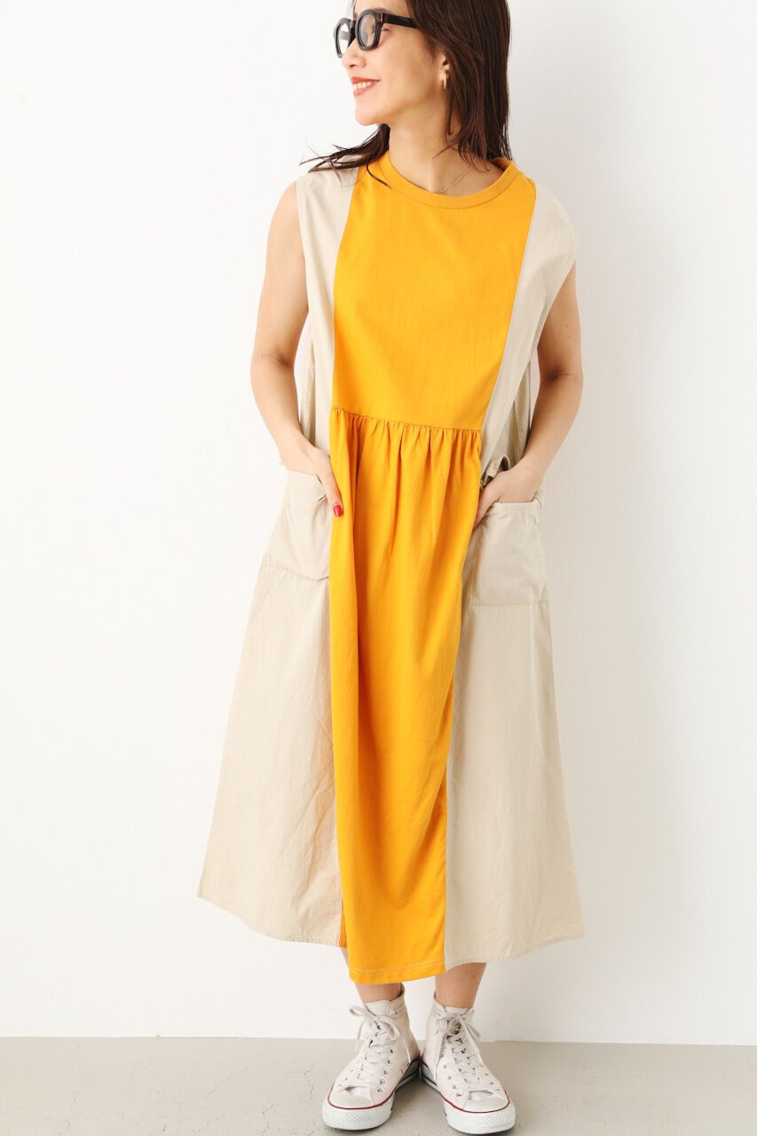 RODEO CROWNS「（WEB限定）Military ドッキングワンピース」|ワンピース|BEG