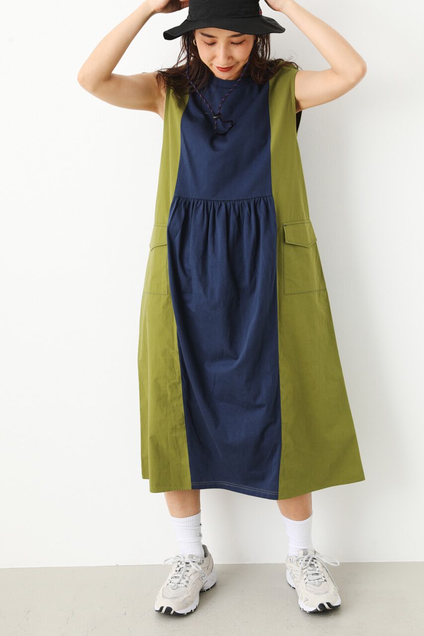 RODEO CROWNS「（WEB限定）Military ドッキングワンピース」|ワンピース|