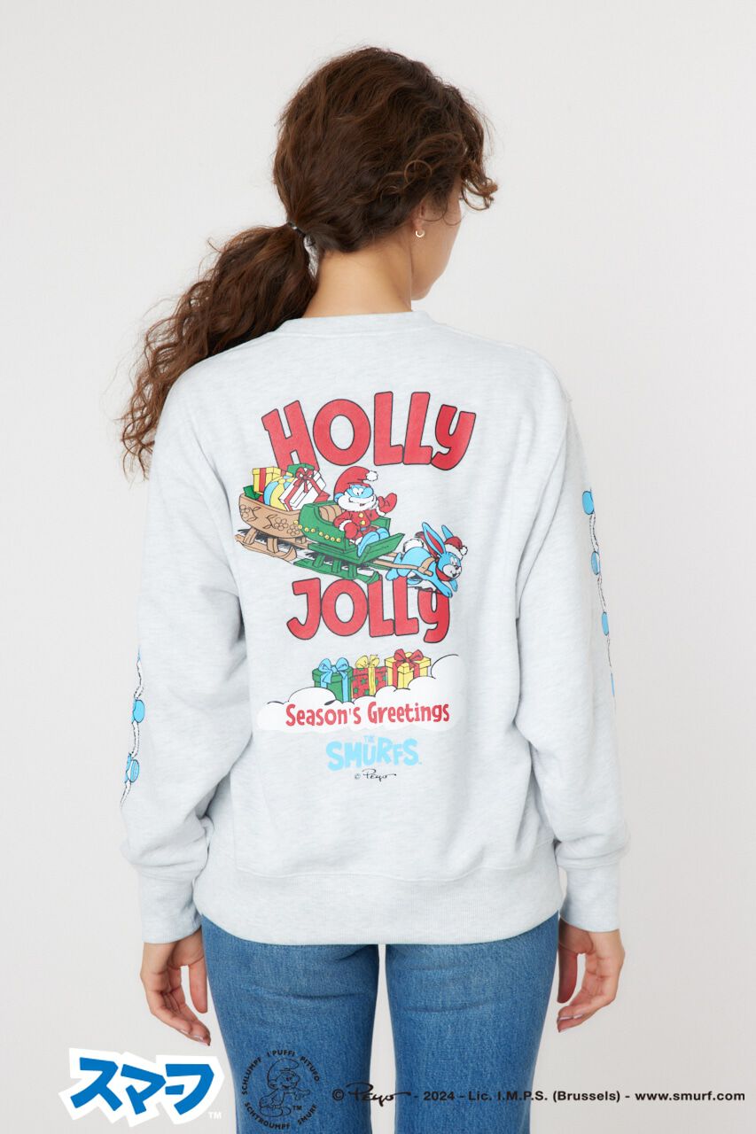 RODEO CROWNS「(THE SMURFS)Xmasスウェットトップス」|パーカー|